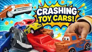Lightning McQueen Cars Running Video | Real Driving & Toy Review