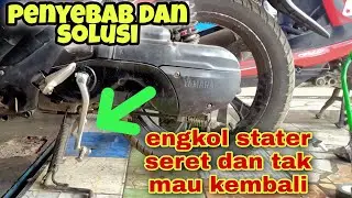 Cara perbaiki, engkol starter motor matic macet#kickstarter