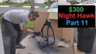 $300 Honda Nighthawk - Rattle can frame painting, brakes, and more! - Part 11