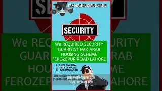 Required Security staff