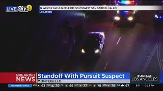 Deputies lay spike strip behind suspect's vehicle
