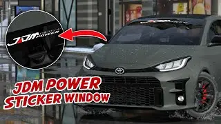 JDM Power Sticker Window Tutorial Design Car Parking Multiplayer
