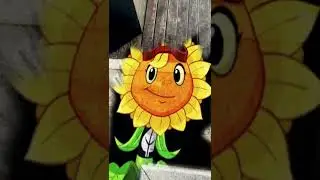 A cracked bottle turns into Solar Flare from PVZ Heroes