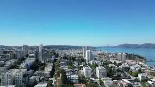 San Francisco - Coit Tower - Lombard Street - Alcatraz Drone