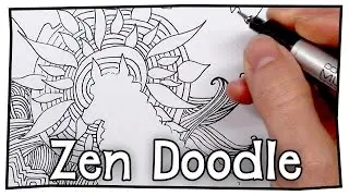 Llama! || Zentangle time-lapse drawing