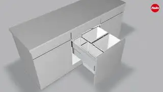 Montaje cubos basura mueble cocina EURO CARGO de Hailo