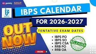 IBPS CALENDAR OUT FOR 2026-27 BANK EXAMS | IBPS PO | IBPS SO | IBPS CSA | RRB PO & OA #ibpscalendar