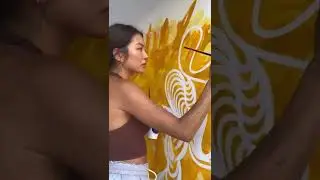Mural for a Bagel Shop in Bali 🥯 #canggu #berawa #bali #muralartist #femaleartist