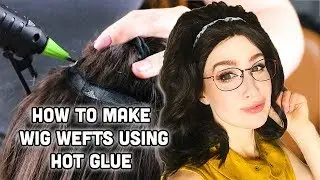 How to make wig wefts using hot glue [Nico from DMC5]