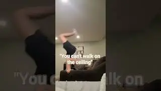Like literally who can't walk on the ceiling?