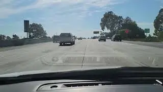 SoCal Freeway 91...  Invisible lane markings.