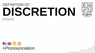 DISCRETION meaning, definition & pronunciation | What is DISCRETION? | How to say DISCRETION