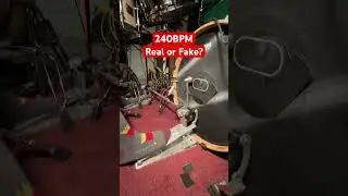 Is this real or fake? 240BPM HeelToe Doublebass. #drums #heeltoe #tamadrums #bater&iacute;a #drummer