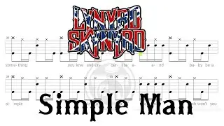 Lynyrd Skynyrd - Simple Man (🔴Drum Notation | PDF) By @chamisdrums