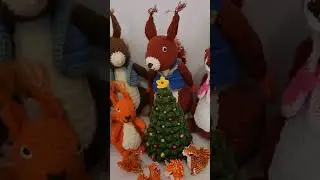 Squirrel, crochet, veverky