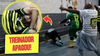JOGO DE V&Aacute;RZEA NO FUTSAL ACABOU COM TREINADOR DESMAIADO