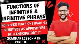Infinitives | Infinitives as Appositives with Anticipatory It | Infinitive Phrase Functions as Noun