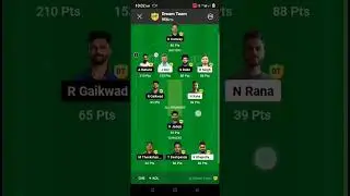 CSK VS KKR DREAM11 dream team CSk vs KKR dream11 team prediction #sort