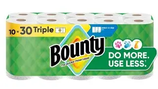 Bounty Paper Towels Select-A-Size White, 10 Triple Rolls, 123 Sheets Per Roll #sale #paper #towels 