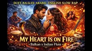 My Heart Is On Fire 🔥 Balkan x Indian Fusion Duet | Slow Rap Bass Love Song