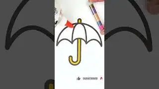 Colorful umbrella ❤️☂️❤️Glitter Art🎨 #glitter #glitterart #umbrella