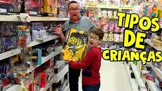 TIPOS DE PAI na loja de brinquedos - COM SEU FILHO
