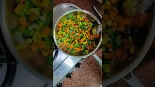 Eat your greens #healthy #homemade #food #capsicum #carrot #sweetcorn #frenchbeansrecipe