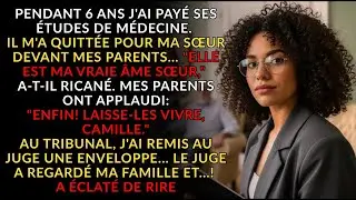 J’ai payé ses études de médecine pendant 6 ans, puis il m’a quittée pour ma sœur sexy devant mes…