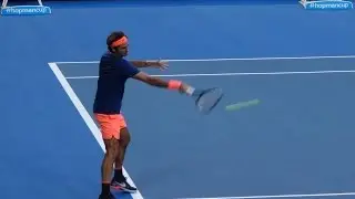 Roger Federer - First Practice Hopman Cup 2017 Part 1 HD