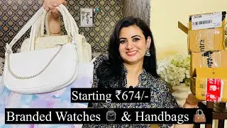 Best Myntra Handbags & Watches Haul, Branded Analogue & Digital Watch, Tote Bag, Sling Bag Haul