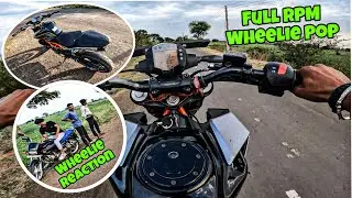 Wheelie Krte Gaon Walo Ka Reaction | wheelie vlog |