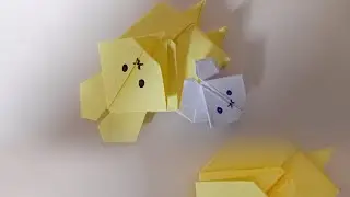 Origami Jumping Paper Rabbit✨&hearts;️ #gift #diy #viralvideo #paperart #creativity #craft