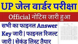 UP Jail Warder Result 2021 | Up Jail Warder Result latest news| Up Jail Warder Result Date 2021