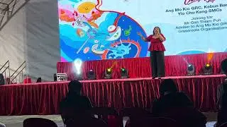 Rahila Rashun - Chun Feng Wen Shang Wo De Lian (cover) at Chingay @ Ang Mo Kio
