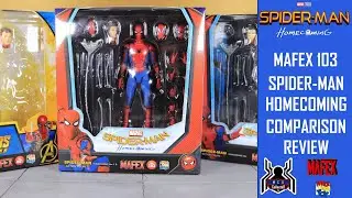 Mafex No 103 SPIDER-MAN HOMECOMING Ver 1.5 Figure Comparison
