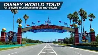 Empty Walt Disney World During Covid Driving Tour (4K)