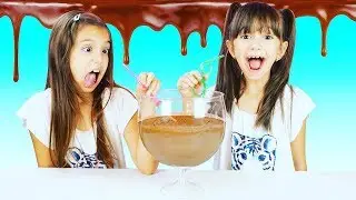 CANDY BAR SMOOTHIE CHALLENGE - EVERY CHOCOLATE BAR IN A SMOOTHIE!!! SIS vs SIS | Emily and Evelyn