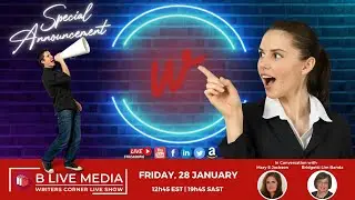 Writers Corner Live Show Announcement