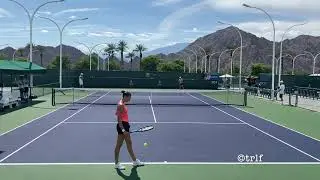 Simona Halep vs Karolina Pliskova Practice Match