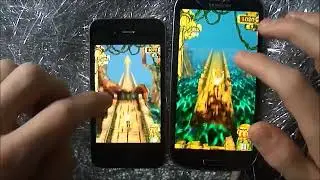 Samsung Galaxy S3 vs. iPhone 4 | Game Test - Temple Run