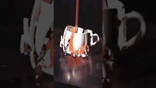 SHATTERING GLASS using Molten Lava (Slow-Mo 10,000 FPS)
