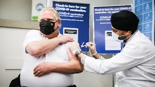 Premier Doug Ford receives COVID-19 vaccine shot