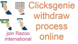 How to withdraw clicks genie earnings//Genuine Razoo auto pool income//