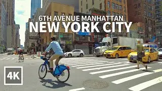 [4K] NEW YORK CITY - 6th Avenue, Macy's Herald Square, 36th to 9th, Midtown Manhattan, USA, Travel