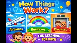 How Things Work &ndash; For Kids | Airplanes, Rainbows & Elevators | | Fun Learning Video for Kids
