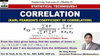Correlation | Karl Pearson Coefficient of Correlation | Correlation Coefficient |Correlation analysi