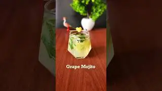 Grape Mojito | Green Grape Virgin Mojito | 🍹..#grapescocktail #virginmojito #mocktails #grapemojito