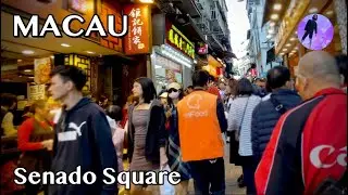 Macau - Senado Square Shop and Walk | 4K