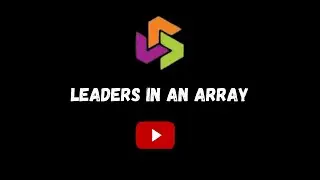 || leaders in an array 2 ||  #learnc #cprogramming  #learn