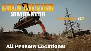 Gold Mining Simulator Season 42 All Presents and Locations